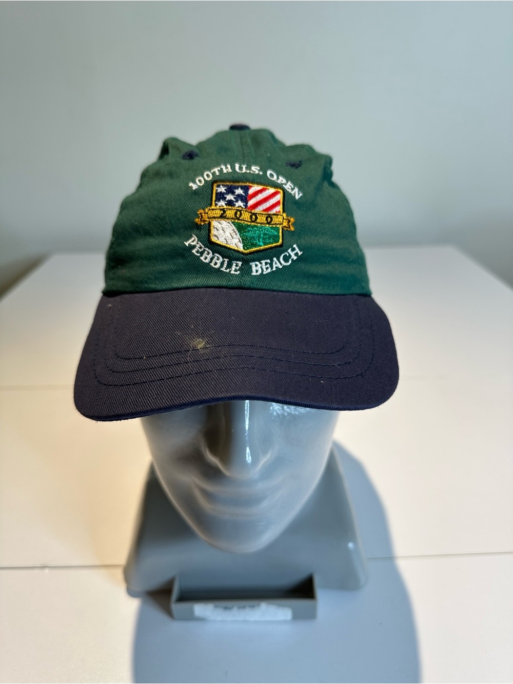 Pebble Beach 100th U.S. Open Embroidered Baseball Cap - Green & Navy
